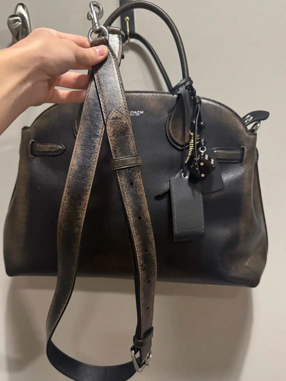 Coach Soft Empire Carryall in Loved Leather